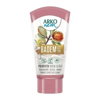 کرم مرطوب‌کننده آرکو نم پری‌بیوتیک با عصاره شیر بادام 60 میلی‌لیتر - Arko Nem Prebiotic Cream Almond Milk 60ml