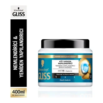 فارسی: ماسک موی گلیس Aqua Revive 41 انگلیسی: Gliss Aqua Revive 41 Moisturizing & Restructuring Hair Mask ترکیه‌ای: Gliss Aqua Revive 4*1 Nemlendirici & Yeniden Yapılandırıcı Saç Bakım Maskesi