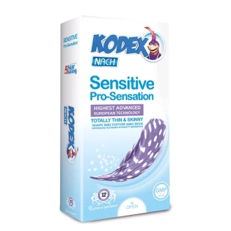 کاندوم کدکس مدل Sensitive Pro-Sensation بسته 12 عددی