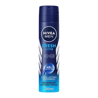 اسپری ضد تعریق نیوآ مردانه مدل Fresh Active با رایحه تازه حجم 200 میلی‌لیتر - NIVEA MEN Antiperspirant Spray for Men Fresh Active Fresh Scent 200ml