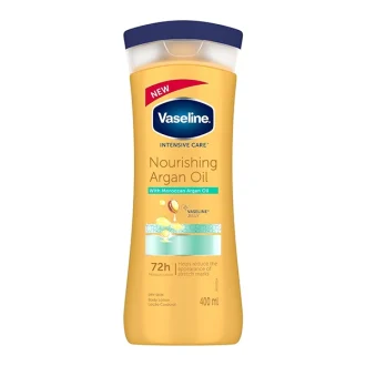 لوسیون بدن وازلین Vaseline مدل Nourishing Argan Oil حجم 400 میل