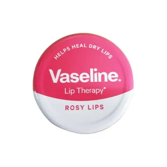 بالم لب سکه‌ای وازلین Rosy Lips 20 گرمی در قوطی فلزی